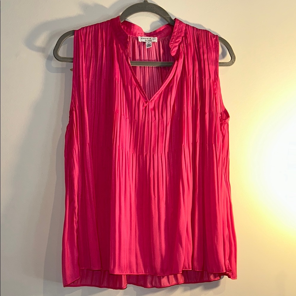 Women's Pink Sleeveless Top